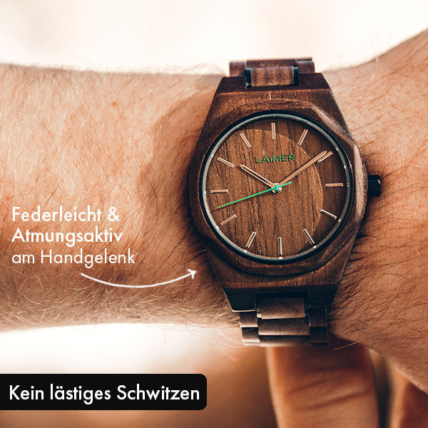 Laimer wooden deals watch